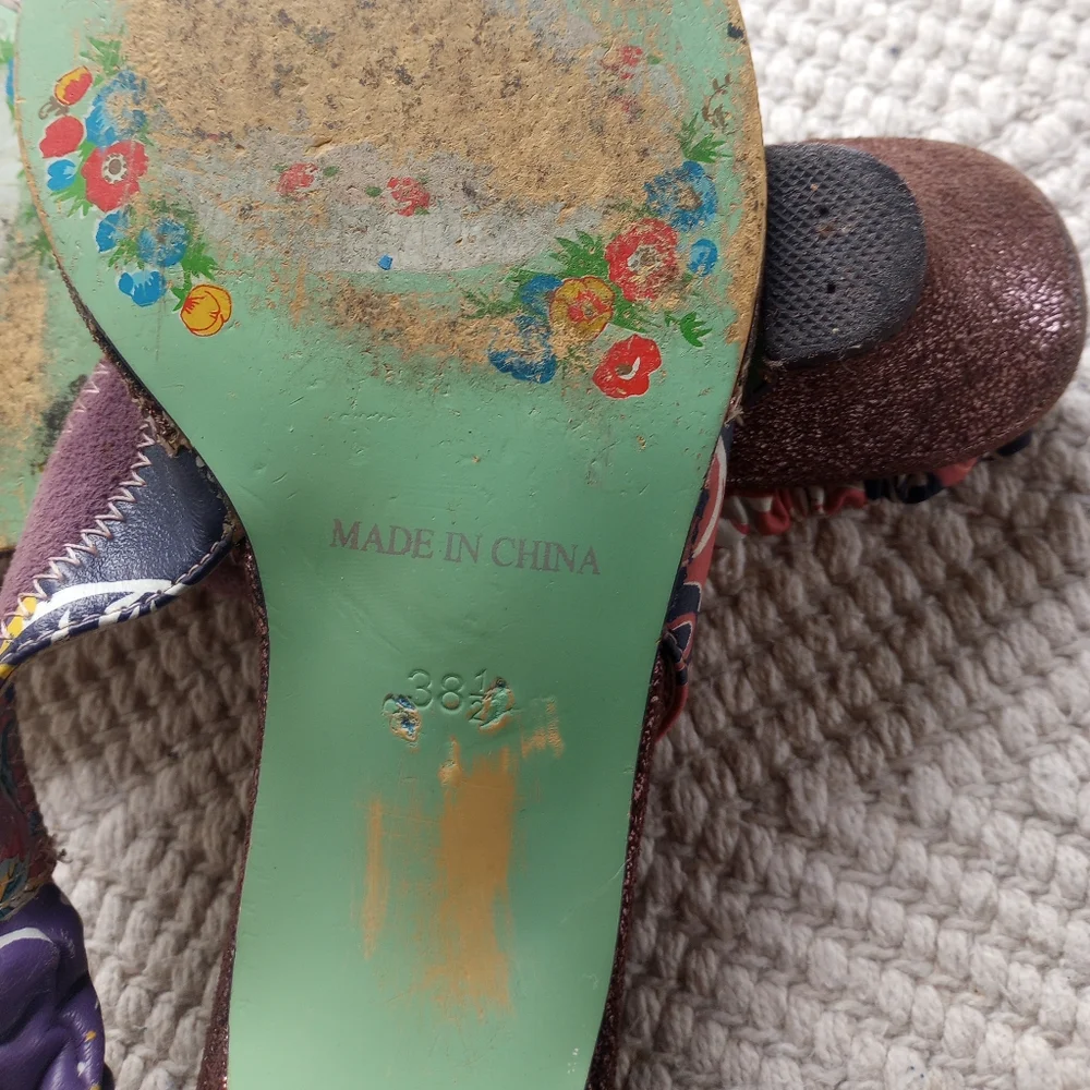 Irregular Choice Purple And Pink Mini Heel - Picture 6 of 8
